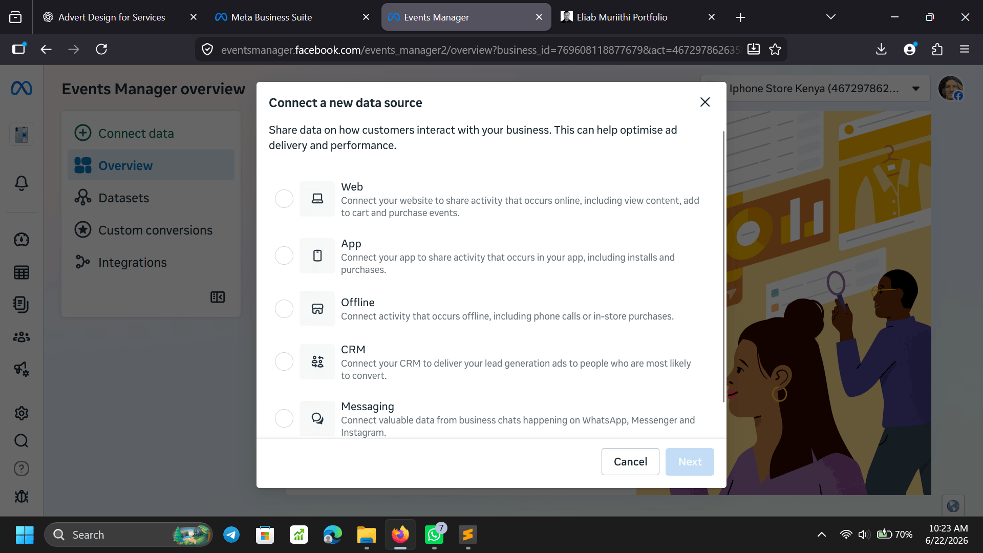 Meta Ads dashboard — campaign overview